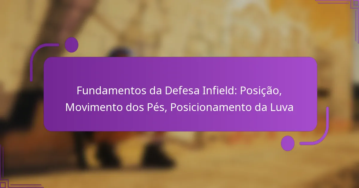 Fundamentos da Defesa Infield: Posição, Movimento dos Pés, Posicionamento da Luva